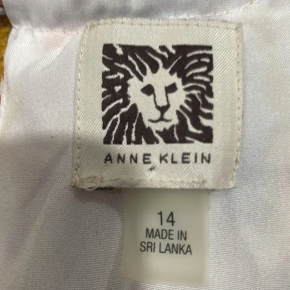 Anne Klein lined dress Size 14 - Picture 6 of 6